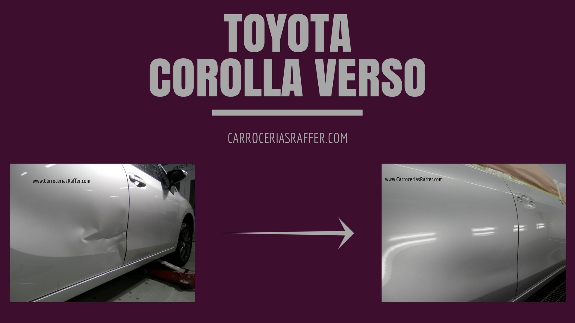 Reparación de chapa en Toyota Corolla Verso