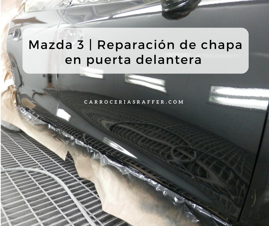 Mazda 3 | Reparación de chapa en puerta delantera