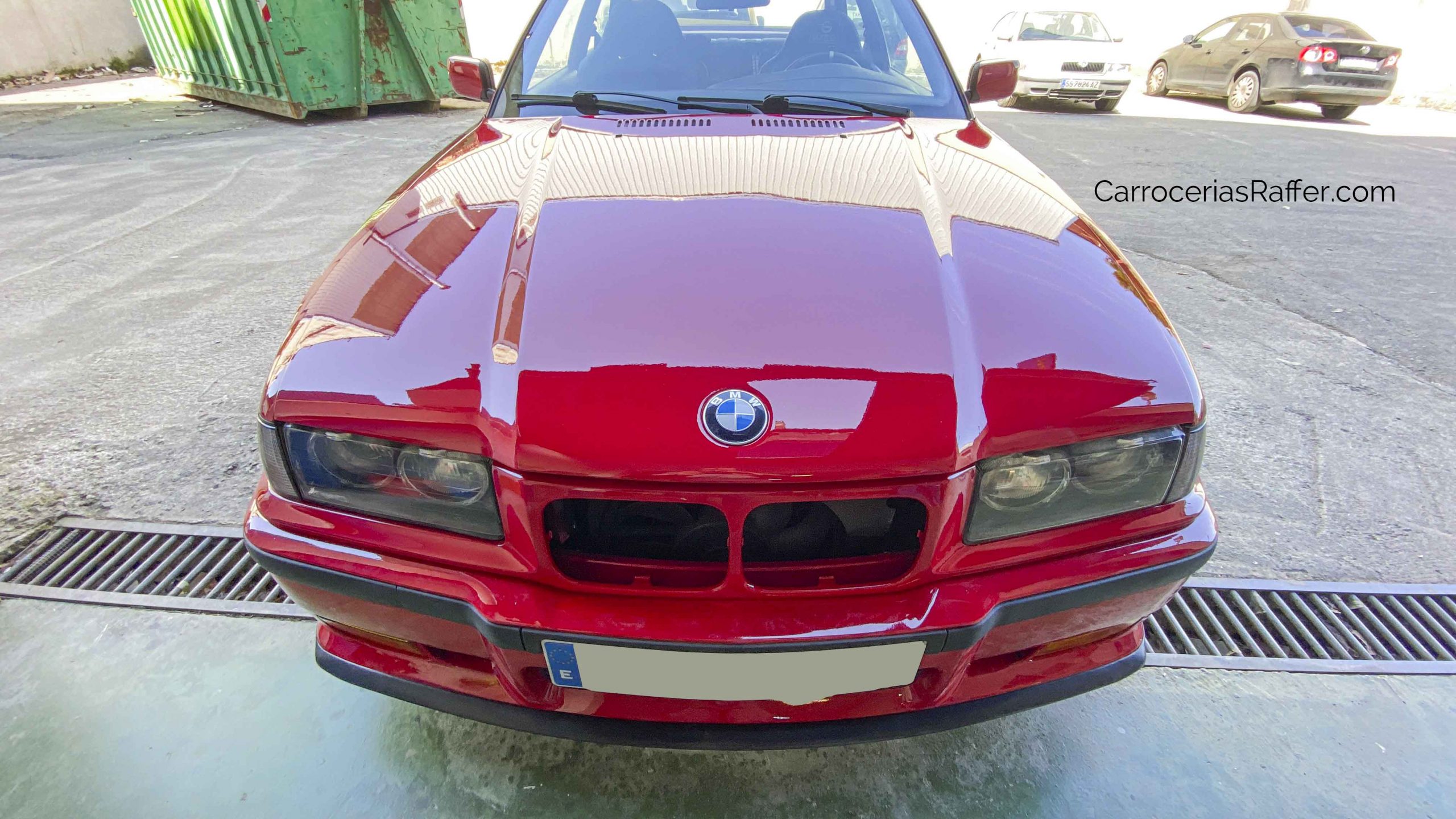 1 copia bmw e36 1993 coupé rojo carrocerias raffer taller de chapa y pintura hernani donostia gipuzkoa